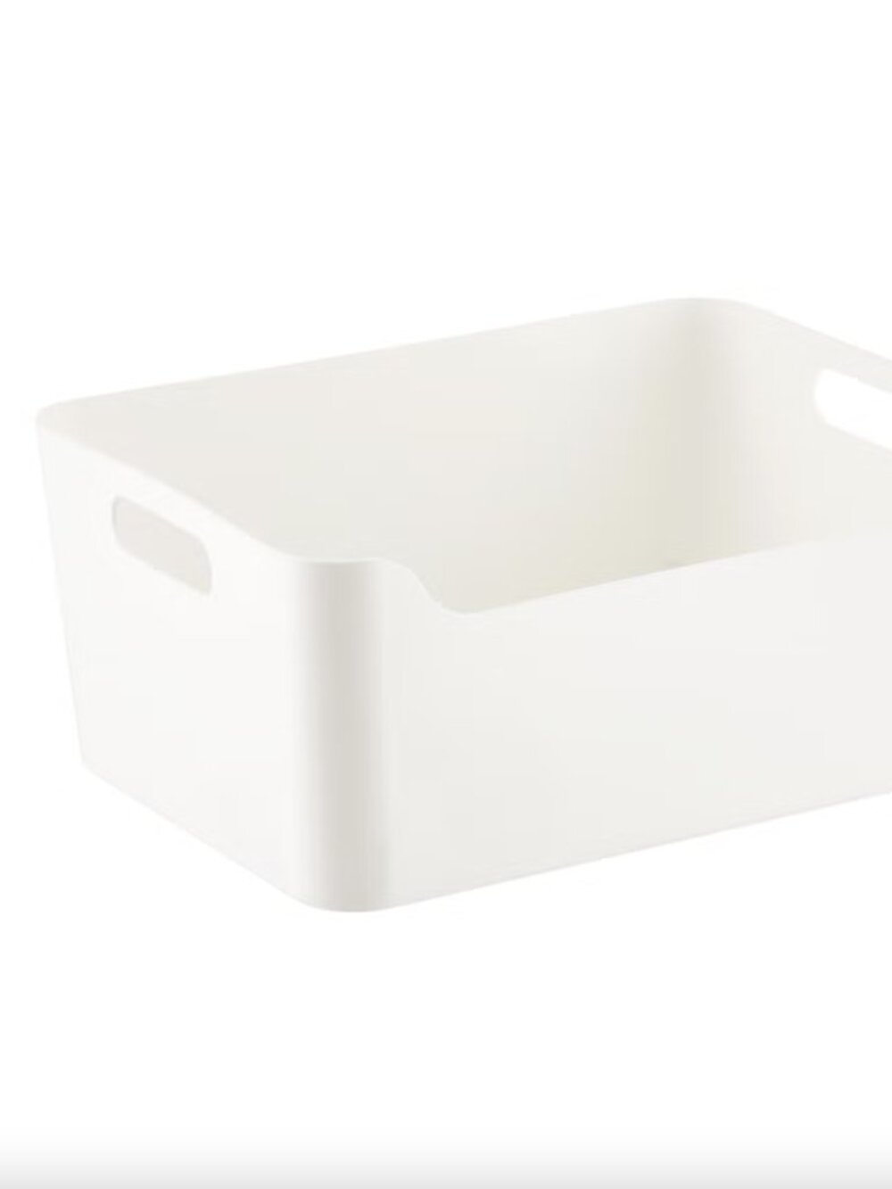 Set of 2 Medium Plastic Storage Bin w/ Handles - Container Store